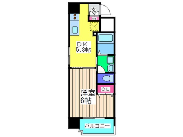 ＧＡＬＬＥＲＹ谷町の物件間取画像